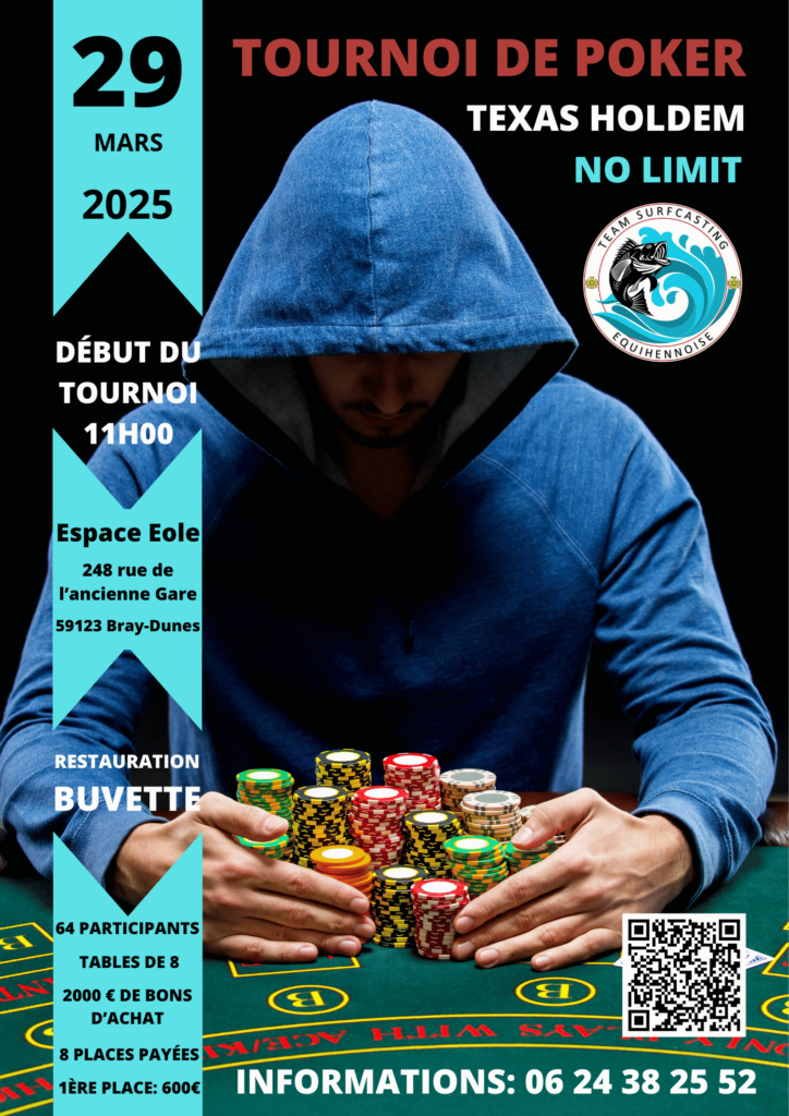 Affiche POKER DE LA TSE - 29 MARS 2025 - Bray-Dunes
