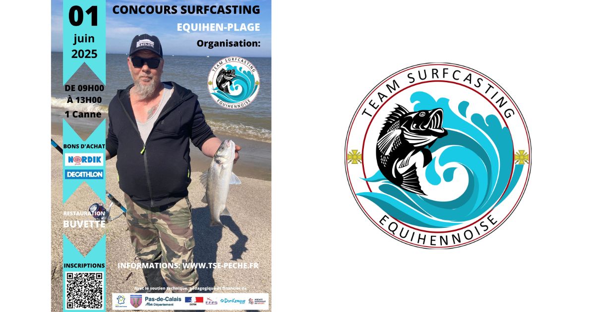 Lire la suite à propos de l’article Concours de Surfcasting – 01 juin 2025 – Equihen-Plage