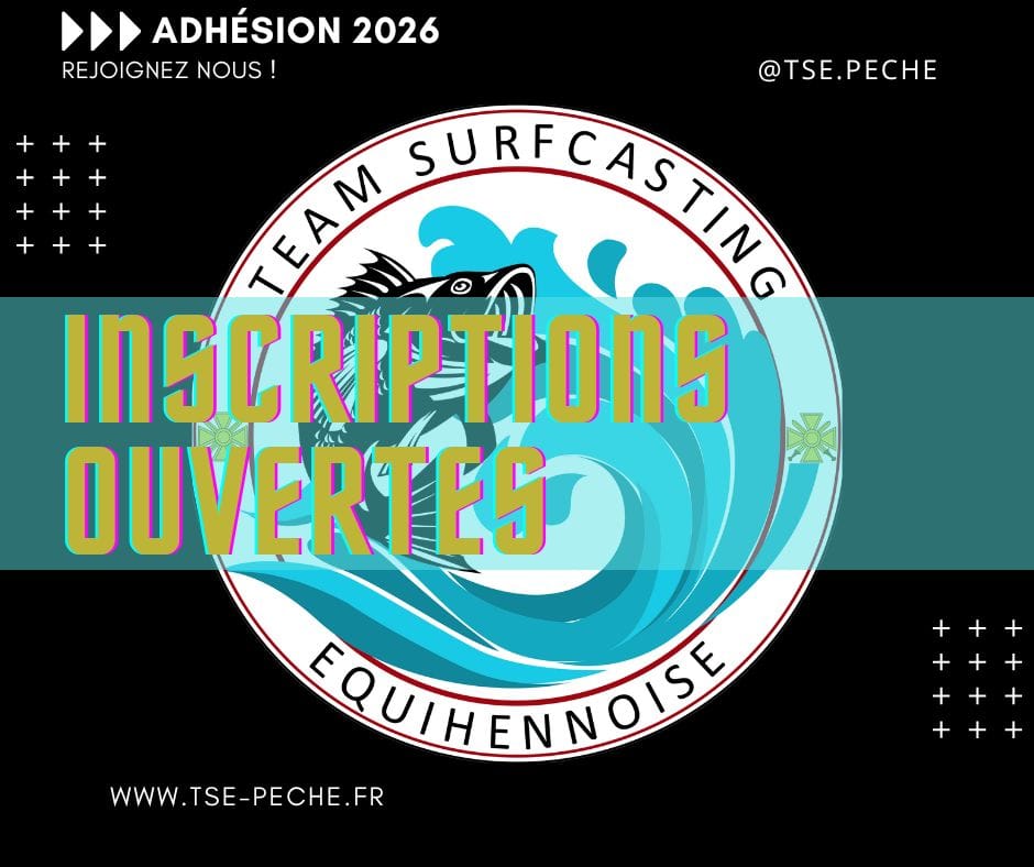 Lire la suite à propos de l’article ADHESION SAISON 2026 – TEAM SURFCASTING EQUIHENNOISE